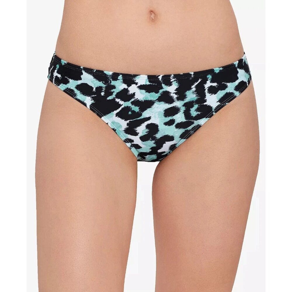 Salt + Cove Juniors‎ Hipster Bikini Swim Bottoms Teal Multi Animal Print